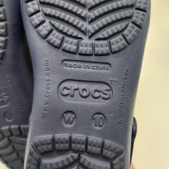 Crocs Sexi Strappy Sandal Navy Green Women’s W10 Lightweight Water Shoe - Picture 8 of 8